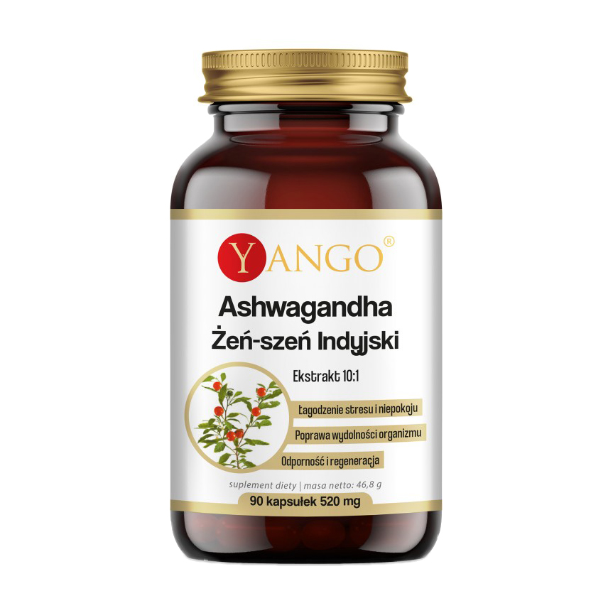 Ашваганда Yango Ashwagandha 520 мг, 90 капсул